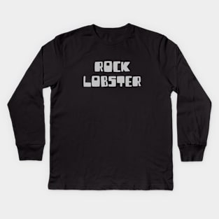 Rock Lobster, silver Kids Long Sleeve T-Shirt